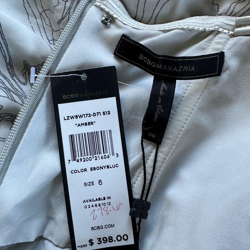 BCBG strapless long dress